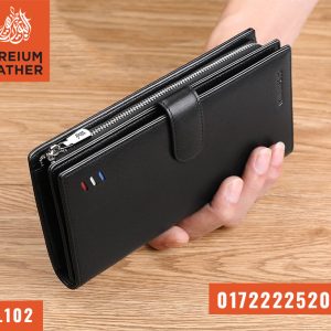 PL102 - Original Leather Long Wallet with Belt