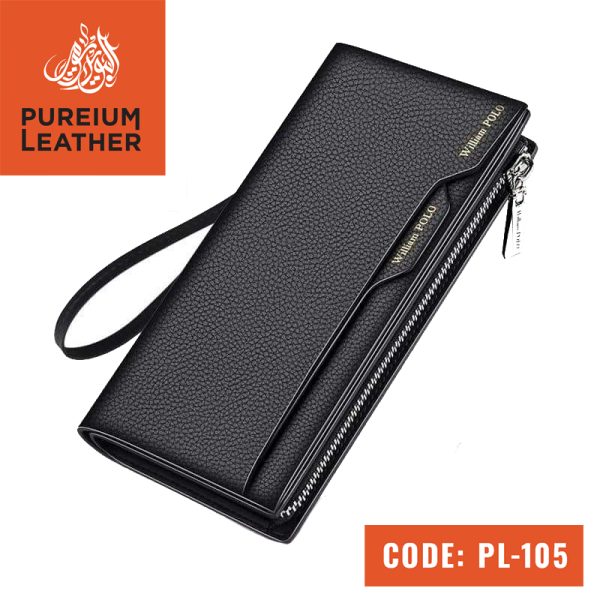 PL105 - Original Leather Long Wallet with Card Holder - Image 5
