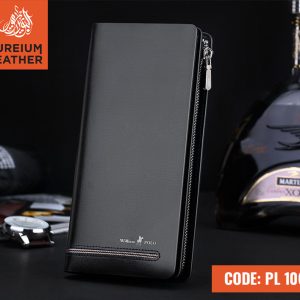 PL106 - Original Leather Long Wallet Black