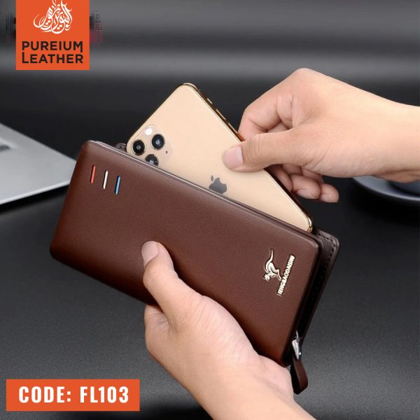 PL103 - Original Leather Long Wallet - Image 4
